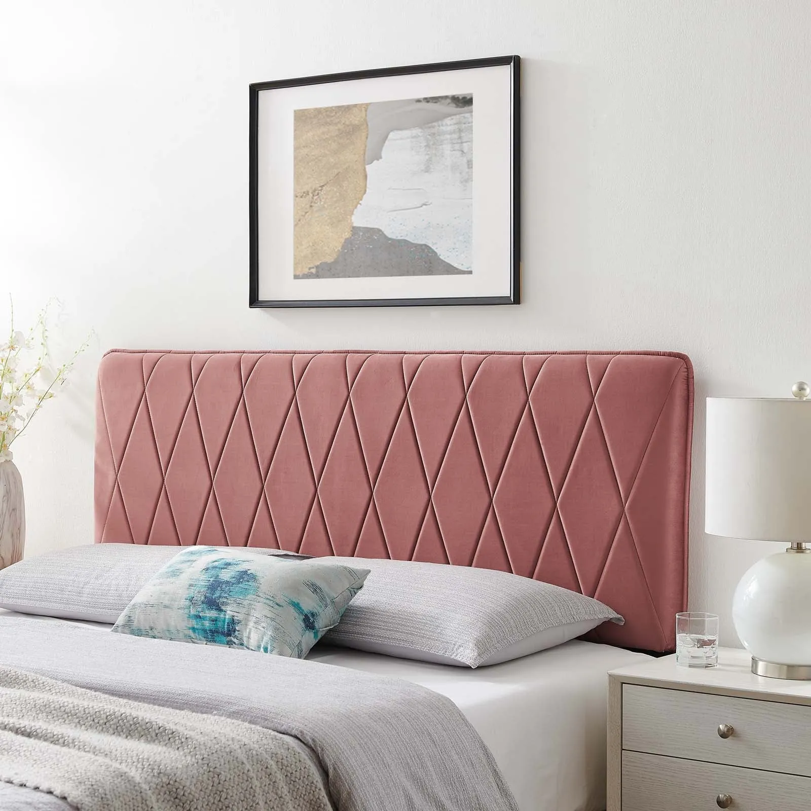 Leila Performance Velvet Headboard