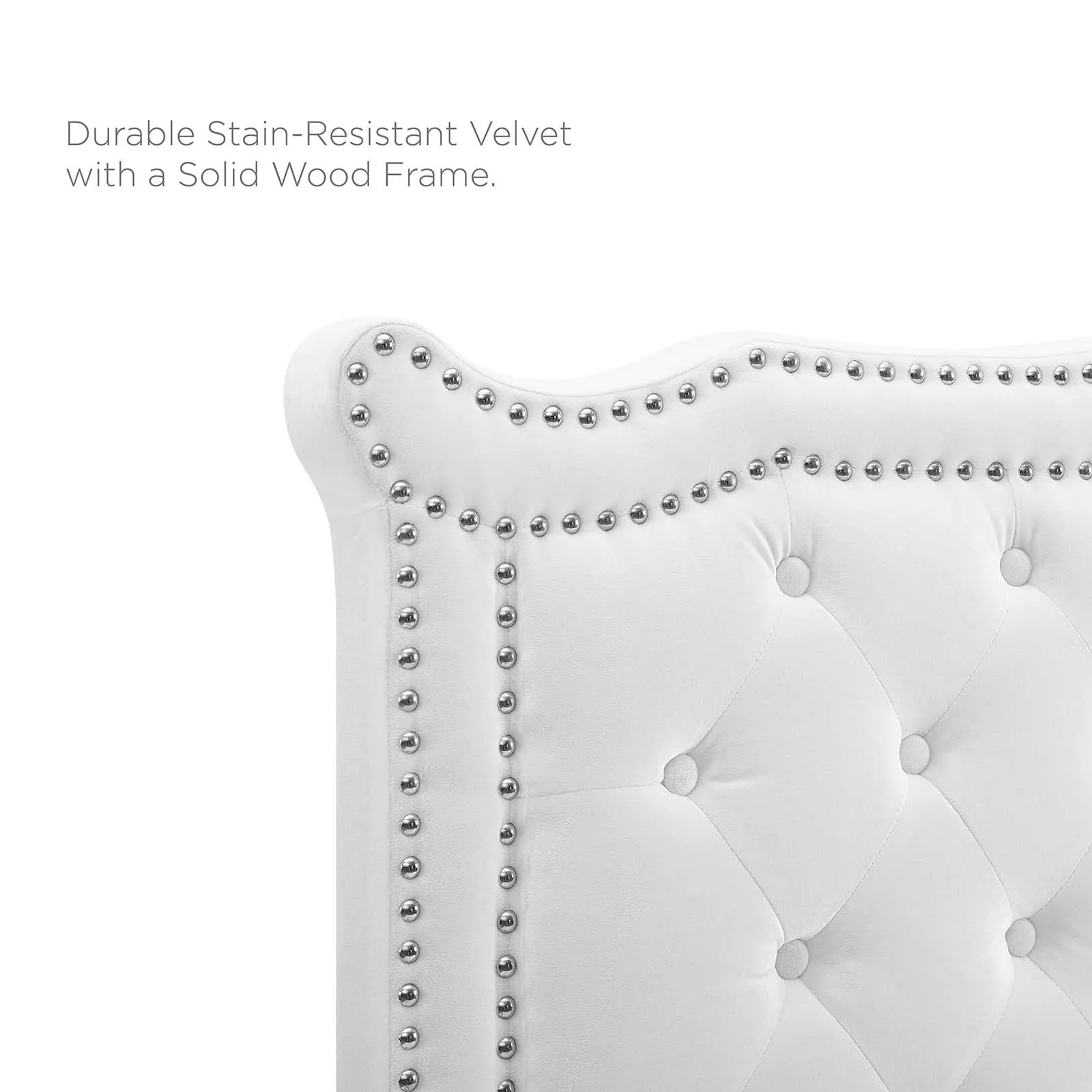 Louisa Tufted Performance Velvet Headboard