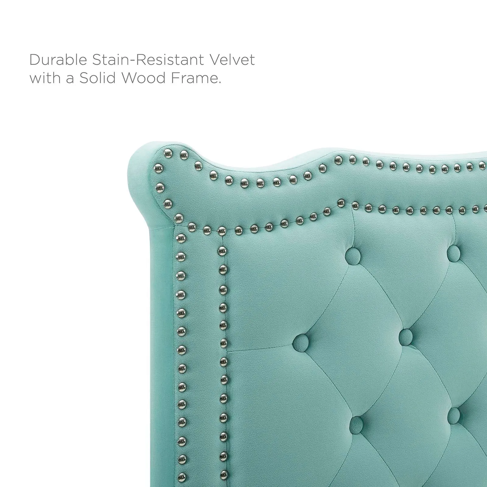 Louisa Tufted Performance Velvet Headboard