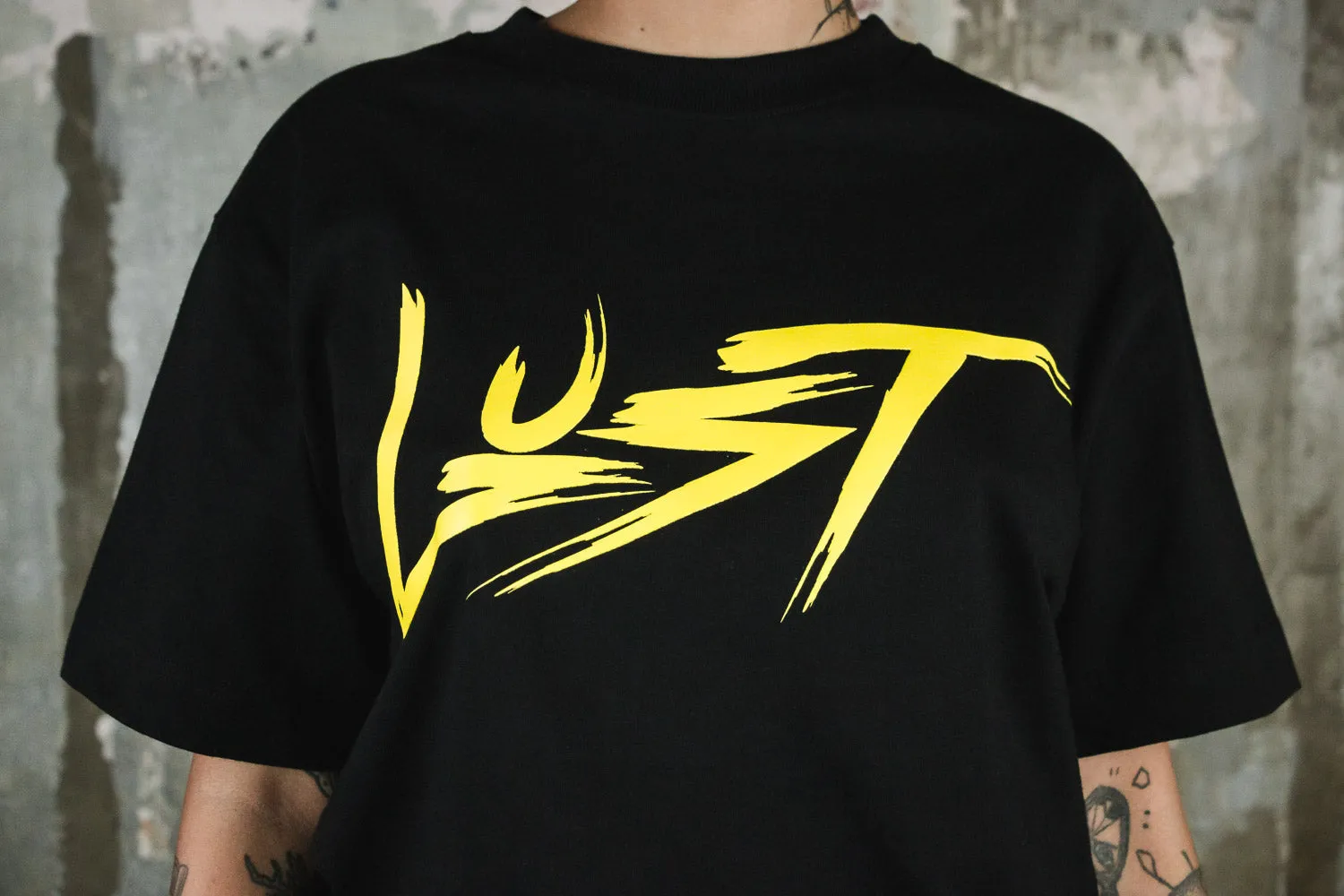 Lust Classic Logo "Bright Yellow" Tee