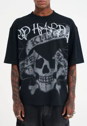 Mens Graffiti Lks Relaxed Tshirt - Black