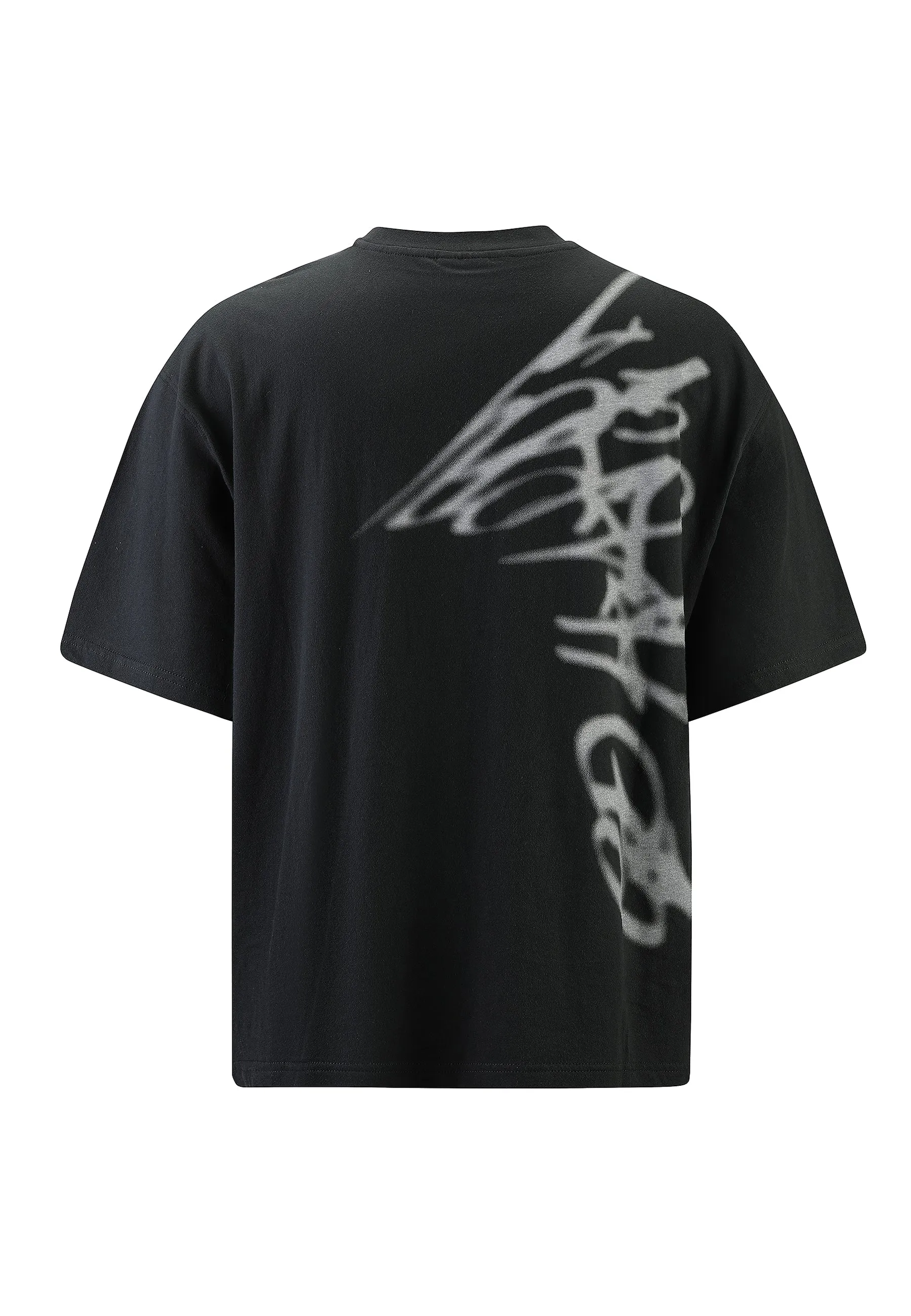 Mens Graffiti Lks Relaxed Tshirt - Black