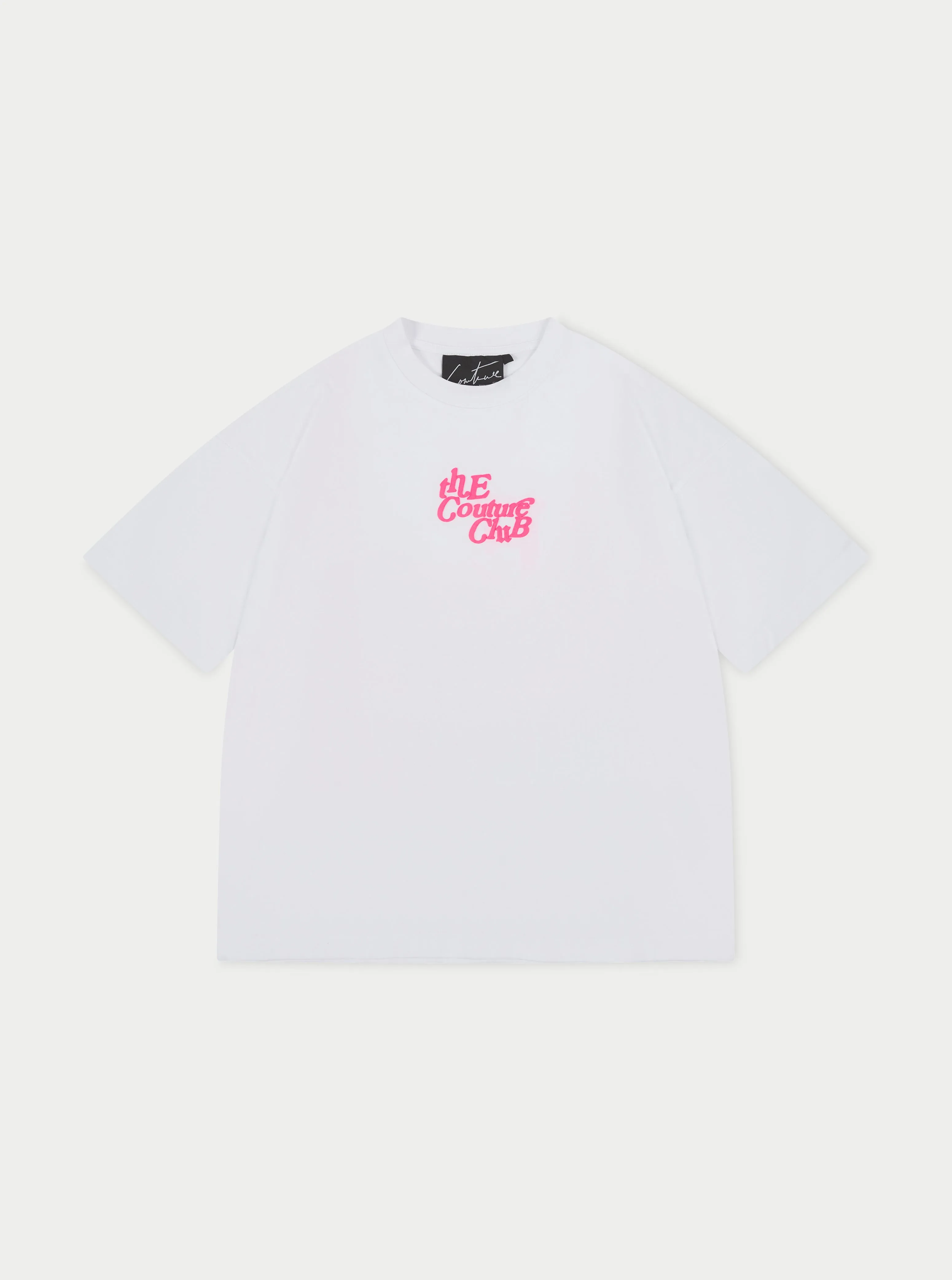 MULTI FONT RELAXED T-SHIRT - PINK