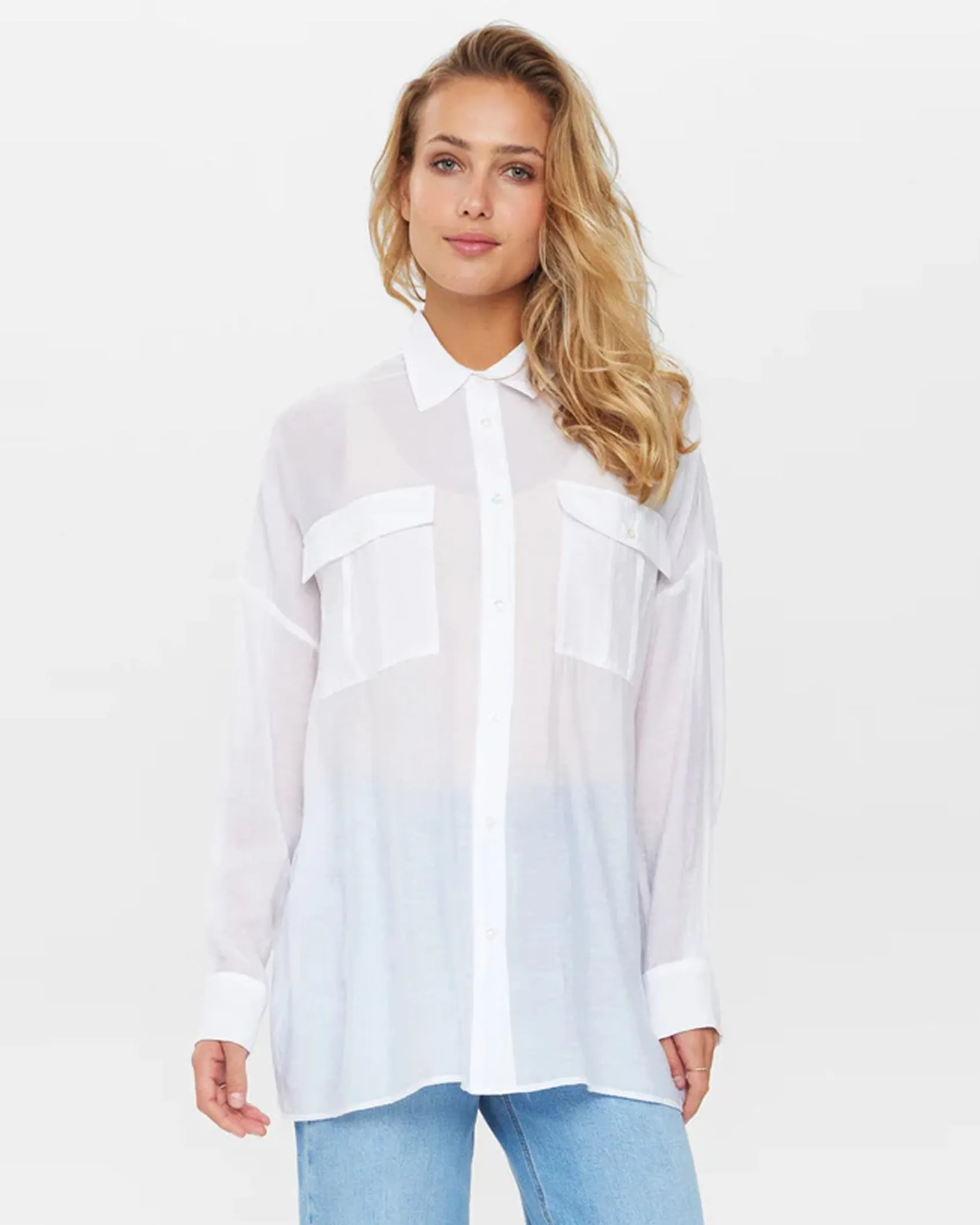 Numph Nuelinam Bright White Shirt