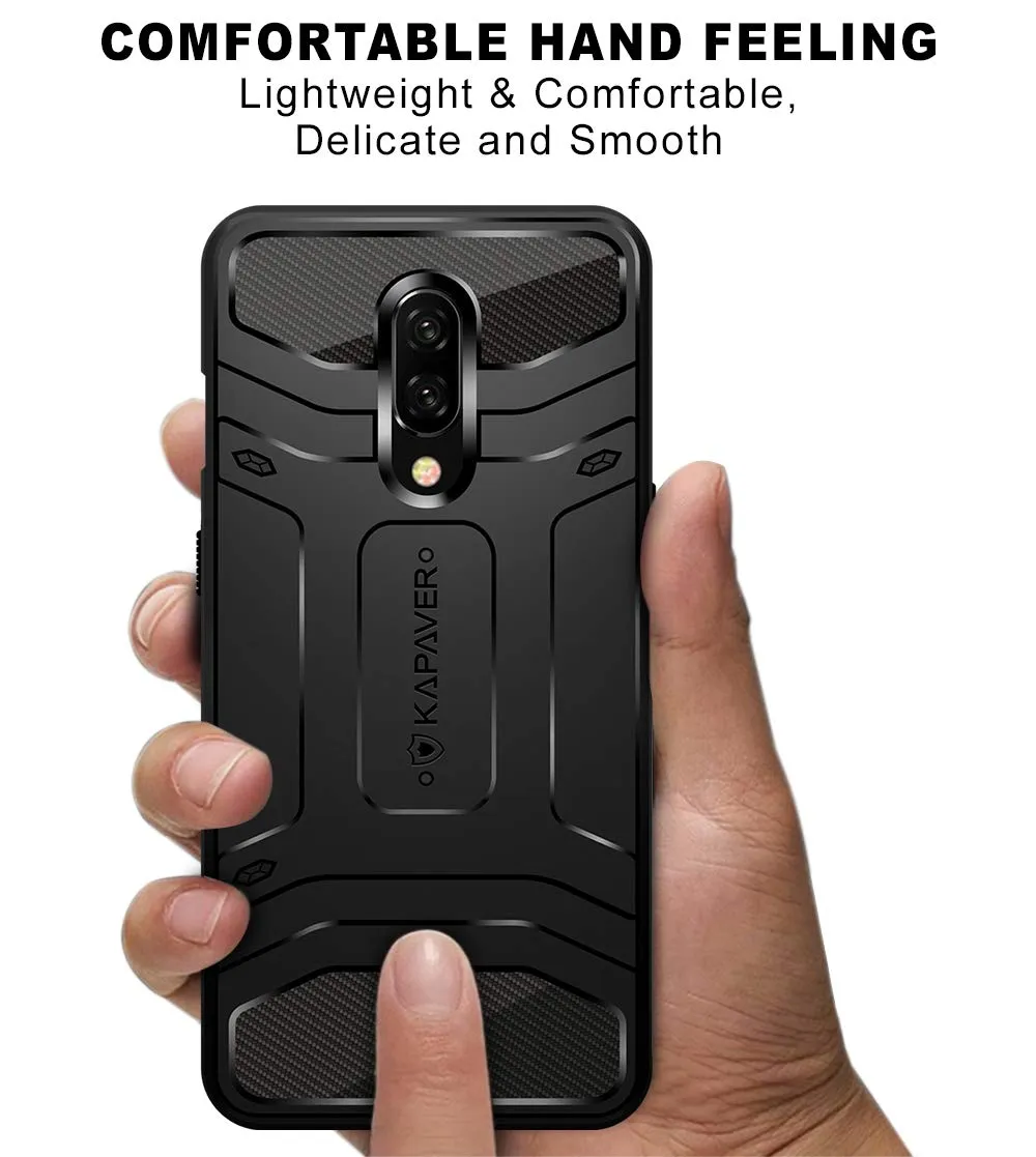 OnePlus 7 Back Cover Case | Rugged - Black