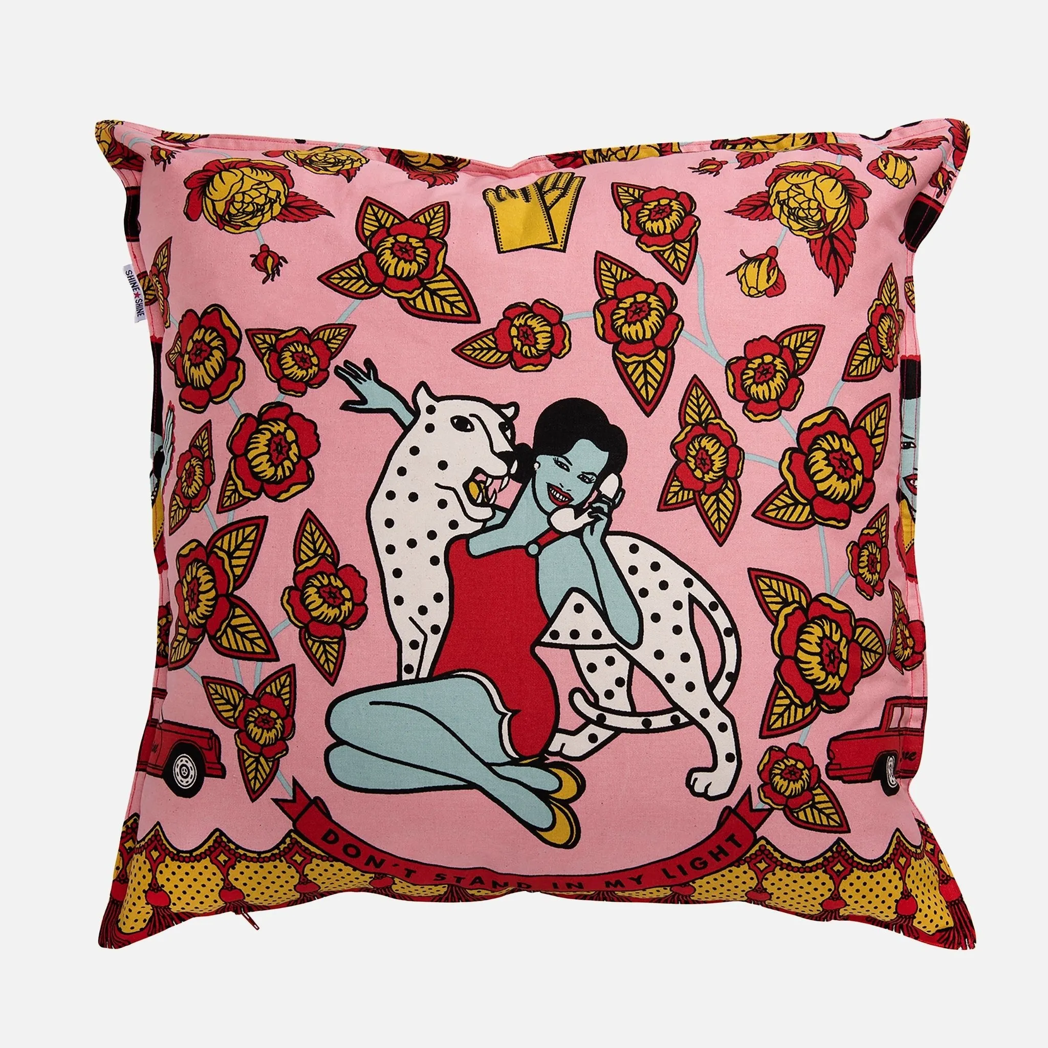 Pink Lady Funky Throw Pillows