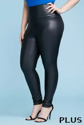 Plus Size Leather Leggings | Bella Chic