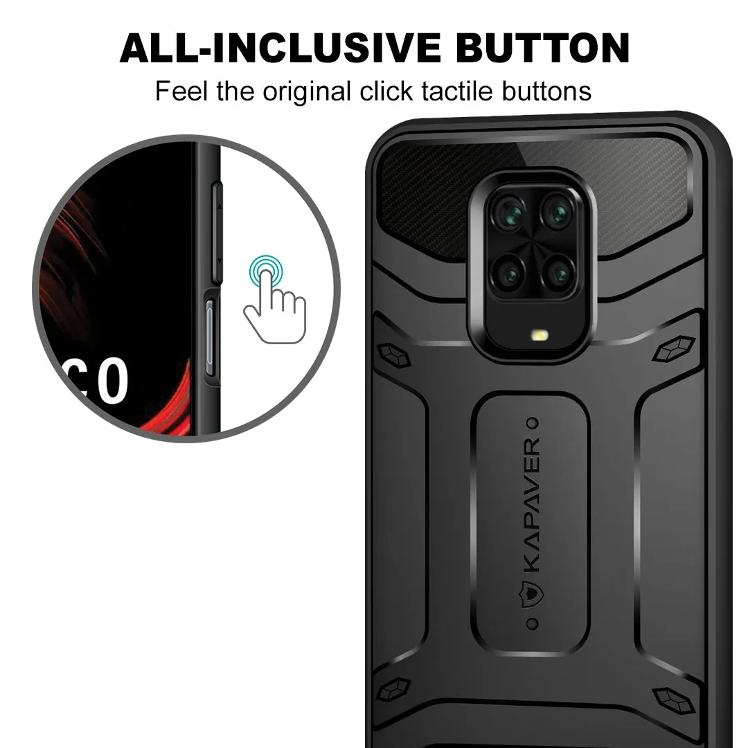 Poco M2 Pro Back Cover Case | Rugged Black