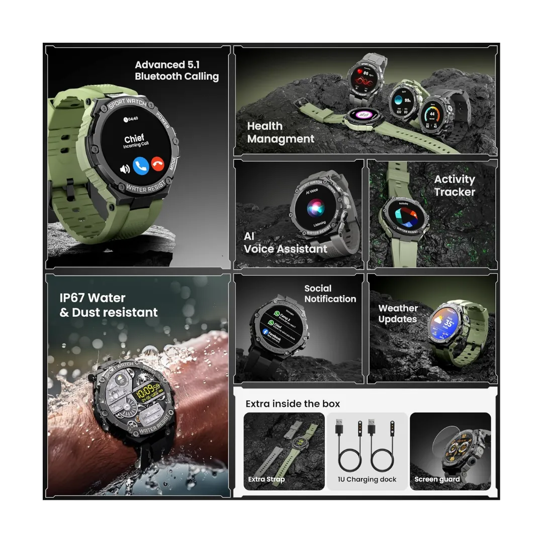 Promate XWatch-R19 Rugged Smart Watch