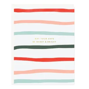 RAMONA & RUTH | Merry & Bright Striped Card