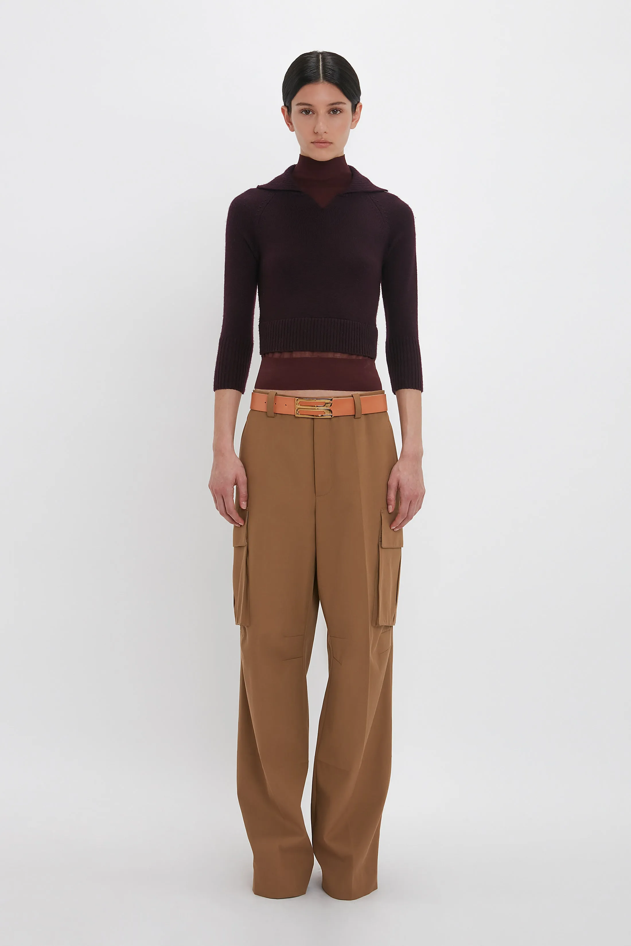 Relaxed Cargo Trouser In Tobacco