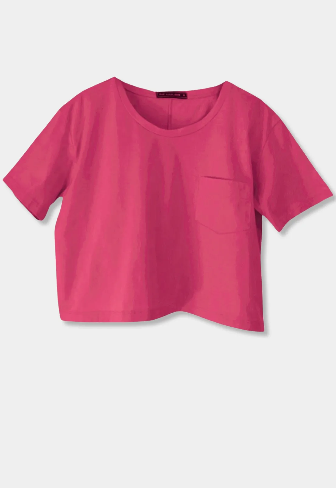 Relaxed Crop Pocket T-Shirt