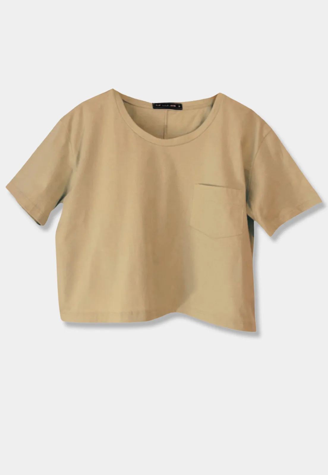 Relaxed Crop Pocket T-Shirt