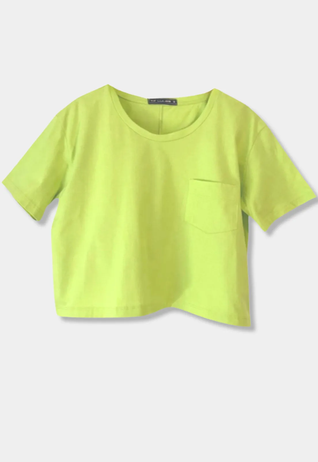 Relaxed Crop Pocket T-Shirt