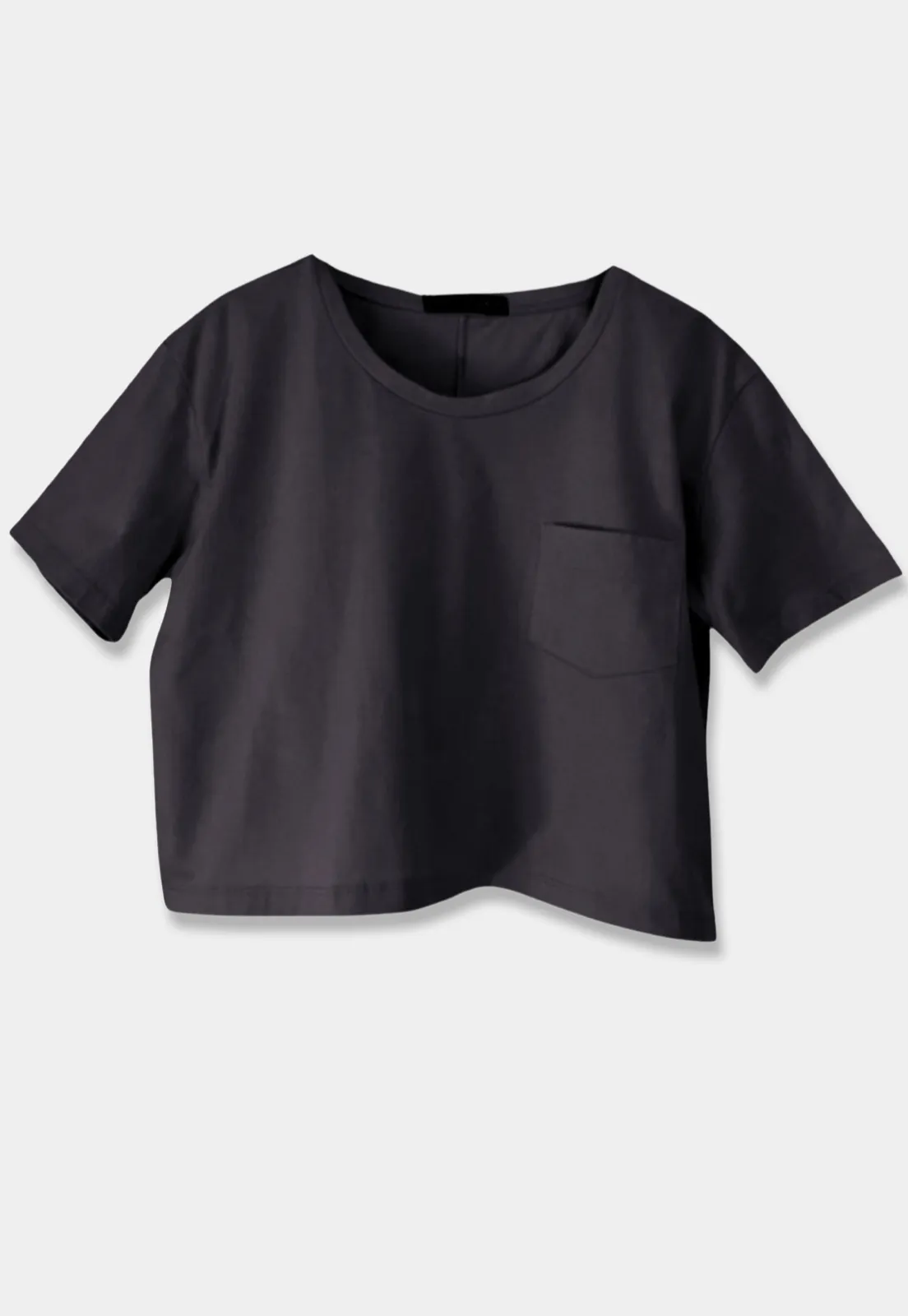 Relaxed Crop Pocket T-Shirt