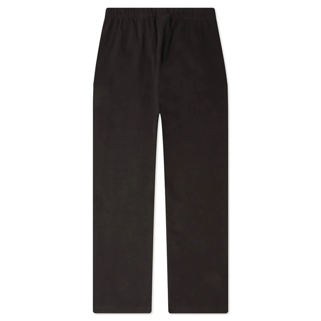 Relaxed Waffle Sweatpant - Off Black