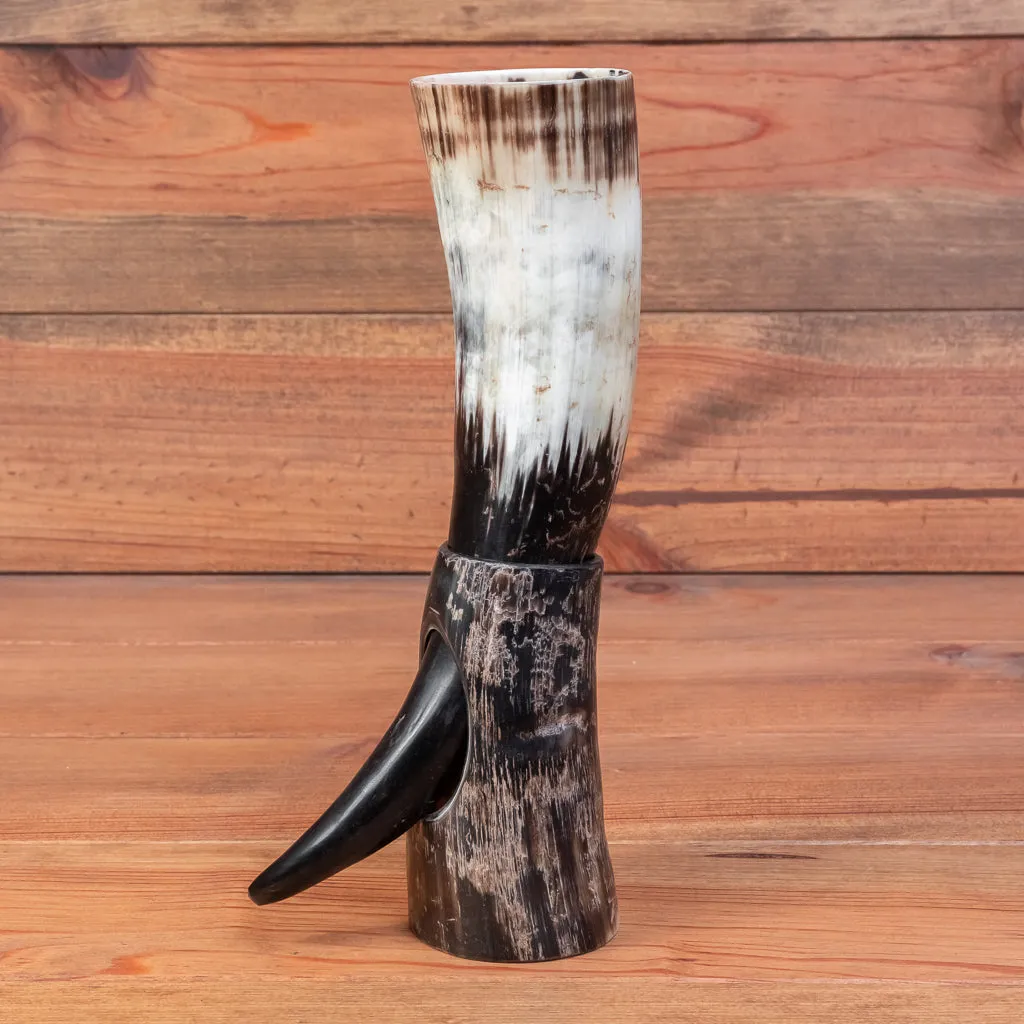 Rugged Drinking Horn   Horn Stand