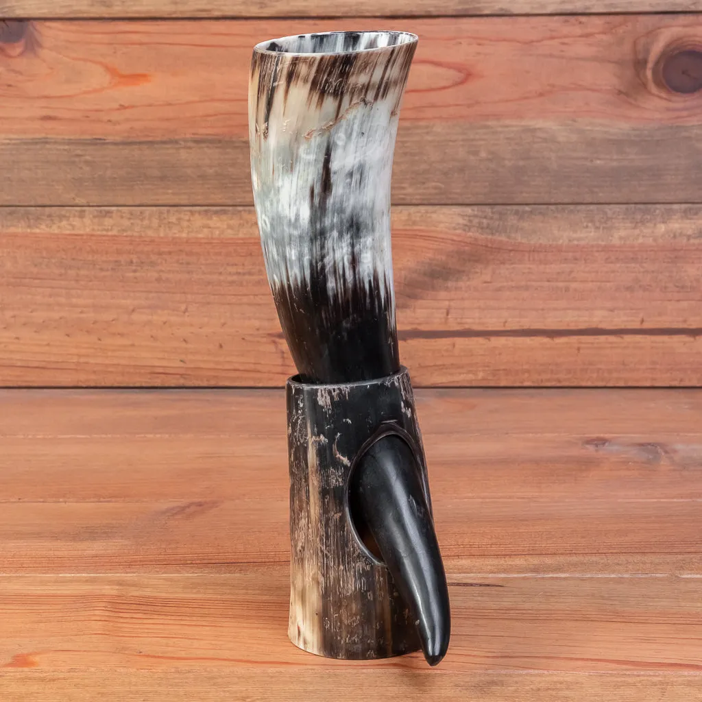 Rugged Drinking Horn   Horn Stand