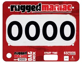 Rugged Races Bib Template