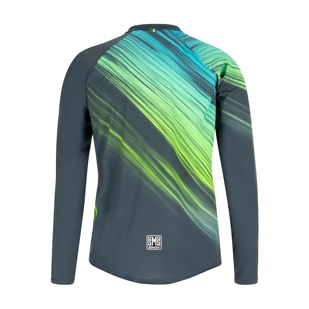 Santini Sasso Thermal Long Sleeve MTB Jersey (Green)