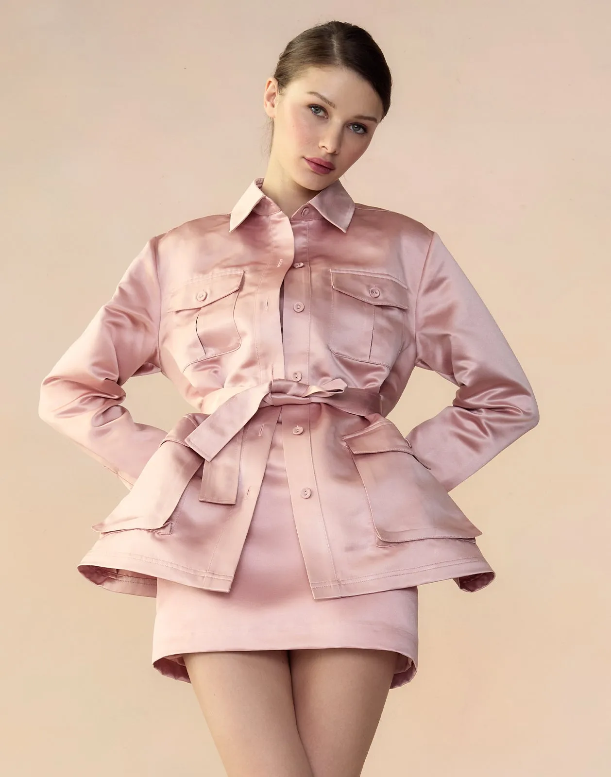 Satin Safari Jacket