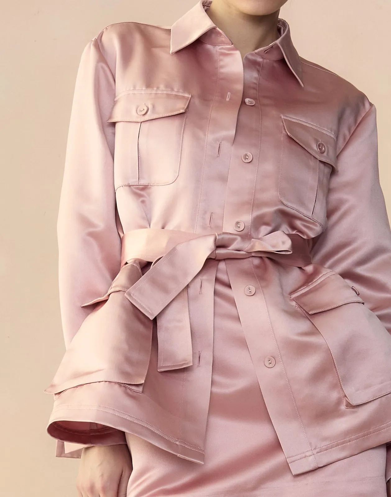 Satin Safari Jacket