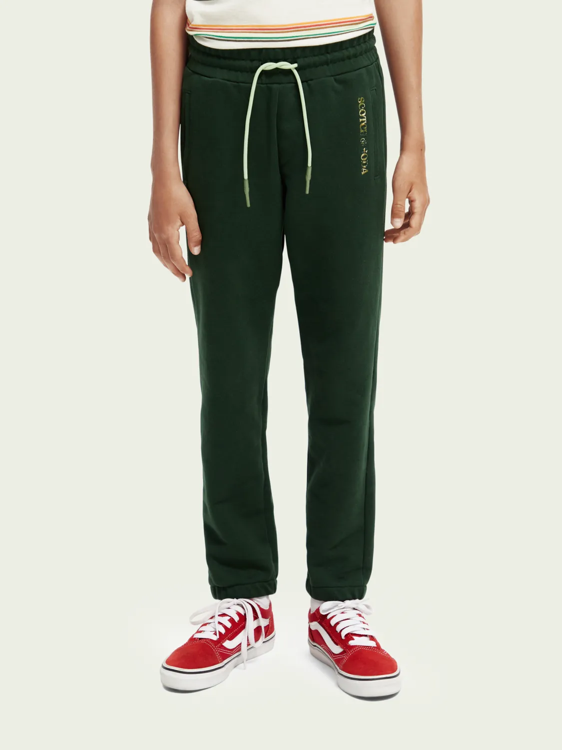 Scotch & Soda Boys Classic Sweatpants _Green 167537-1214