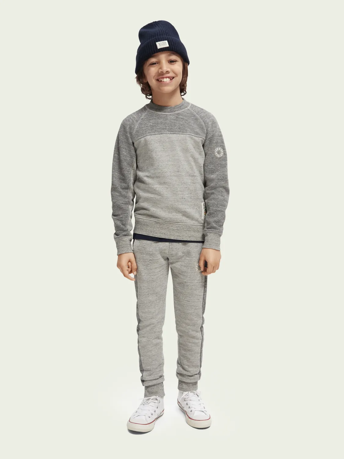 Scotch & Soda Boys Color Blocked Sweatshirt _Grey 167584-0606