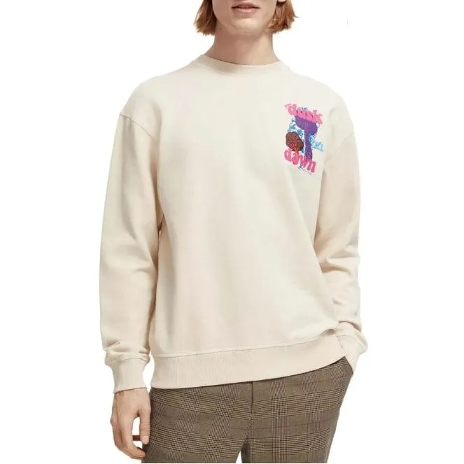 Scotch & Soda Festival Aw Sweatshirt (Stone) 172993