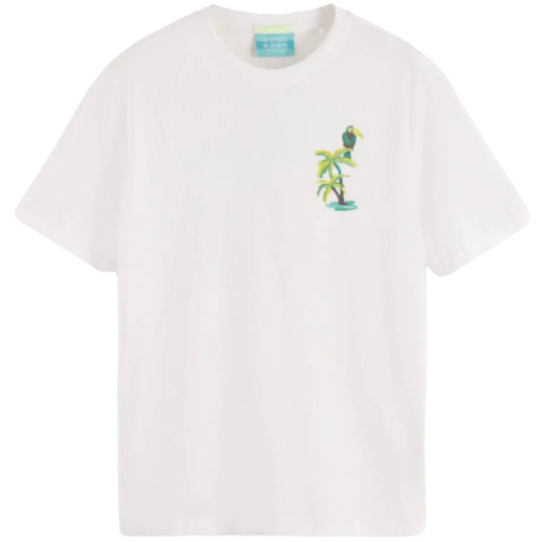 Scotch & Soda Front Back Artwork Tee (White) 175641