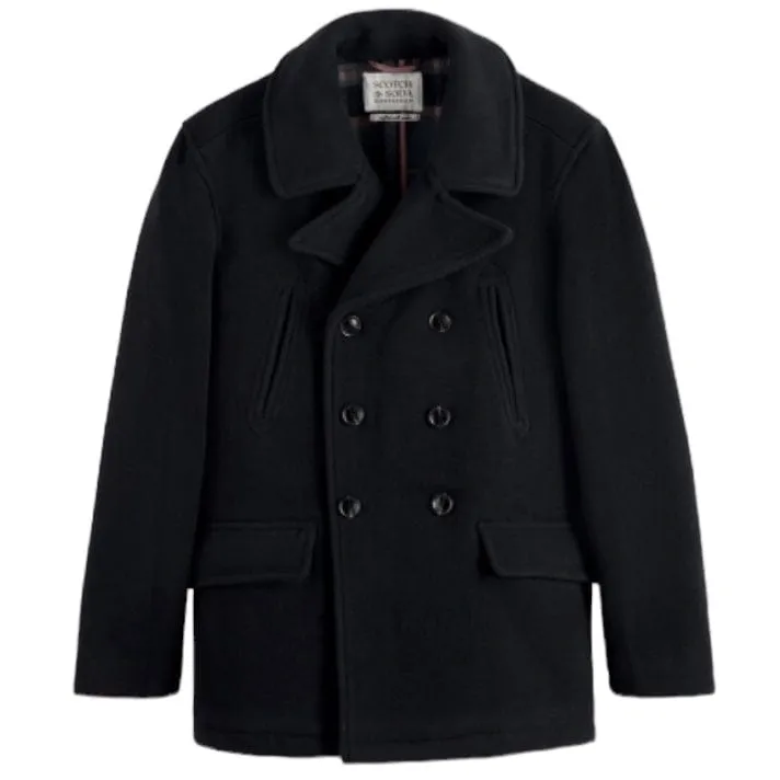 Scotch & Soda Wool Blend Peacoat (Night) 174398