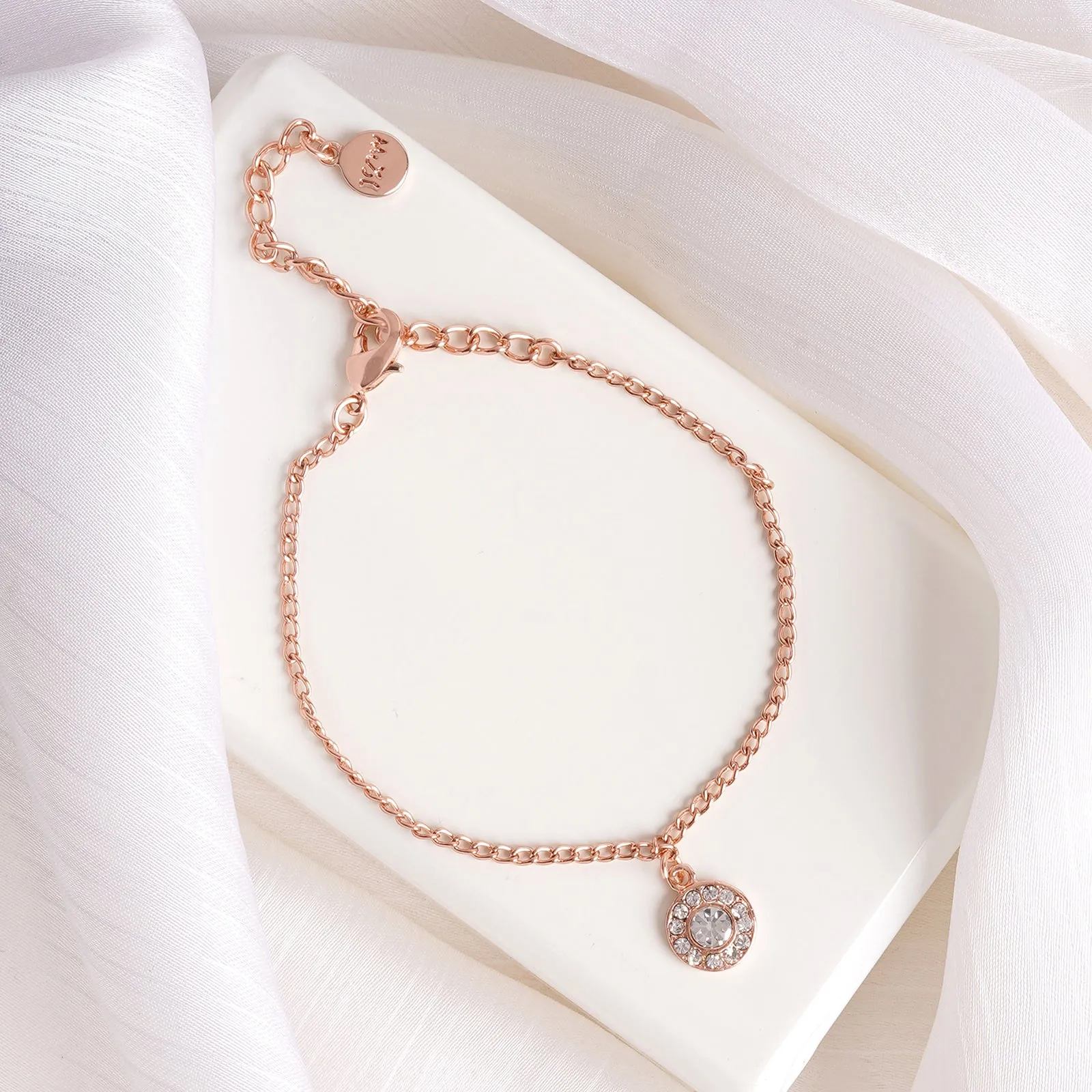 Shine Bright Rose Gold Bracelet Charm