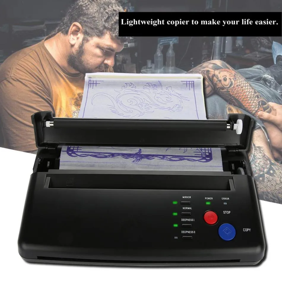 Tattoo Transfer Machine Printer Drawing Thermal Stencil Maker Copier for Tattoo Transfer Paper Supply Permanet Lighter Machine