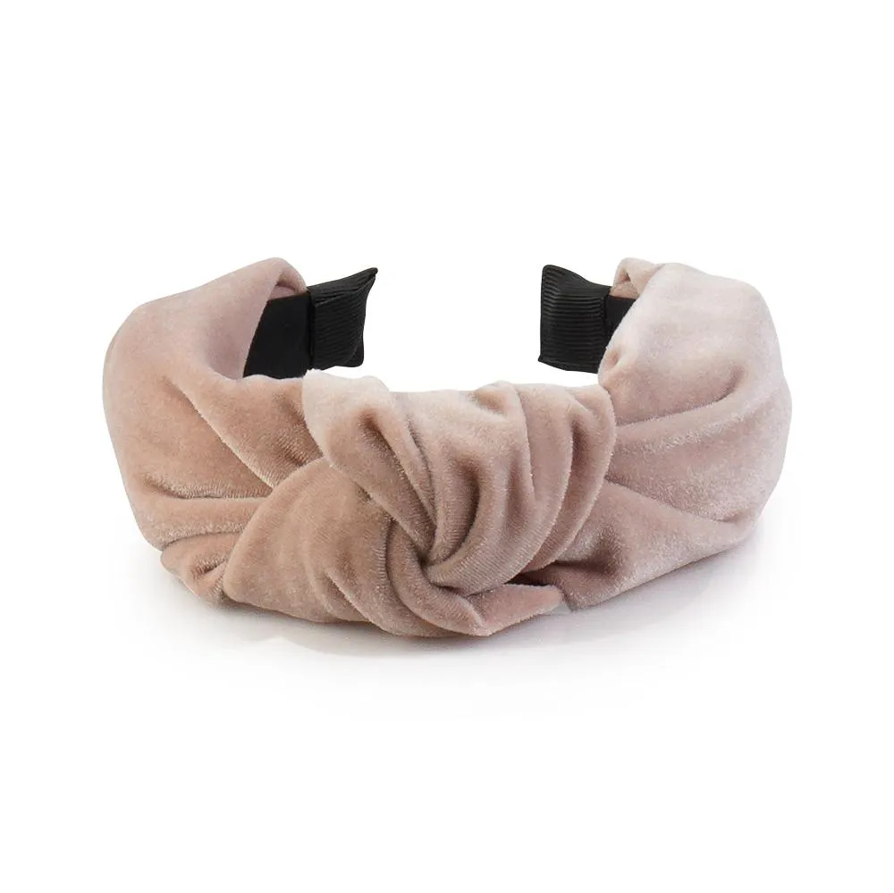 TOP KNOT VELVET HAIRBAND