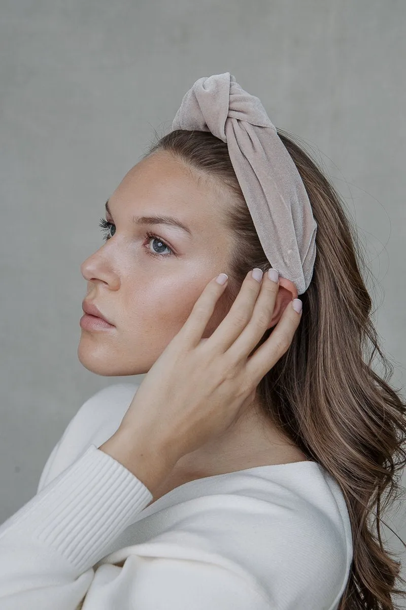 TOP KNOT VELVET HAIRBAND