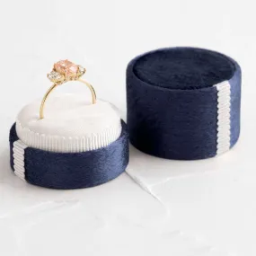 Velvet Ring Box - Indigo