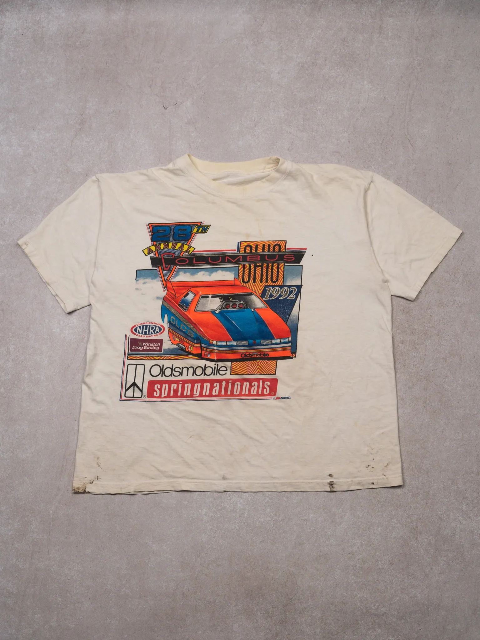 Vintage '92 Rugged Winston Drag Racing Springnationals Tee (M)