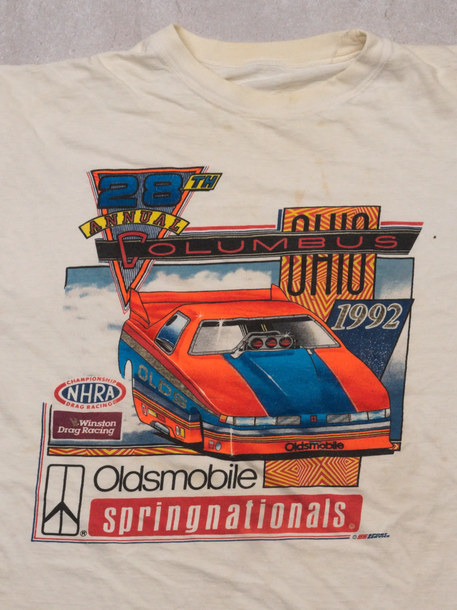 Vintage '92 Rugged Winston Drag Racing Springnationals Tee (M)